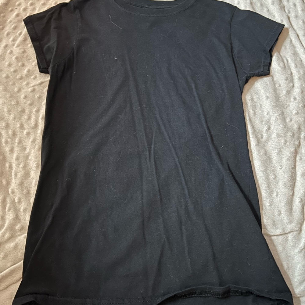 Soft Style Black Ring Spun Tee